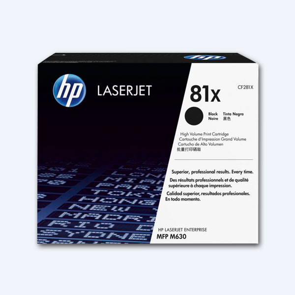 Tóner HP 81x, Negro, 25000 páginas, para LaserJet M605/M606/M630