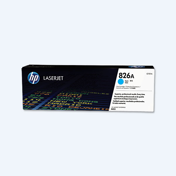 Tóner HP 826A, Cian, 31500páginas, Color LaserJet Printers/ HP Color LaserJet M855 Printer series