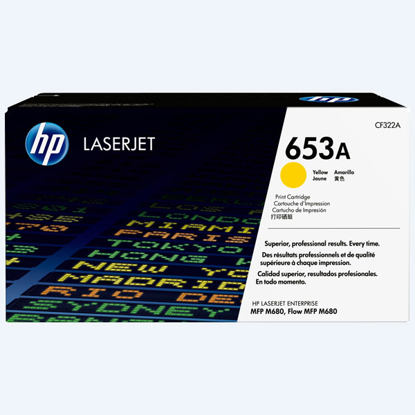 Tóner HP 653A, Amarillo, 16500 páginas