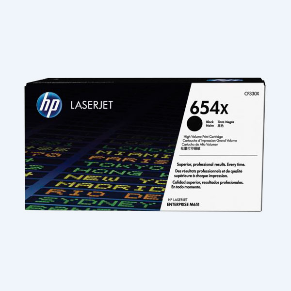 Tóner HP 654X, Negro, 20500 Páginas, Alto Rendimiento, para LaserJet M651dn