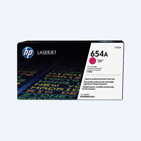 Tóner HP 654A, Magenta, Rendimiento 15,000 Páginas