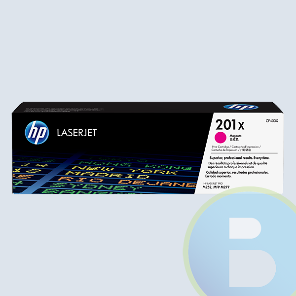 Tóner HP 201x, Magenta, 2300 Páginas, Rendimiento Estándar