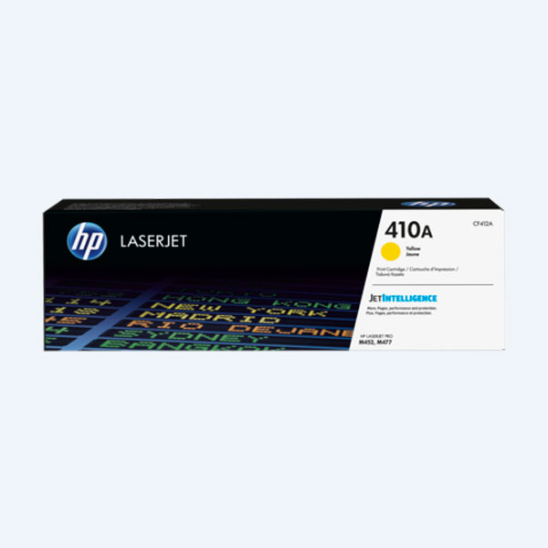 Tóner HP 410A, Amarillo, 2300 páginas, Rendimiento Estándar