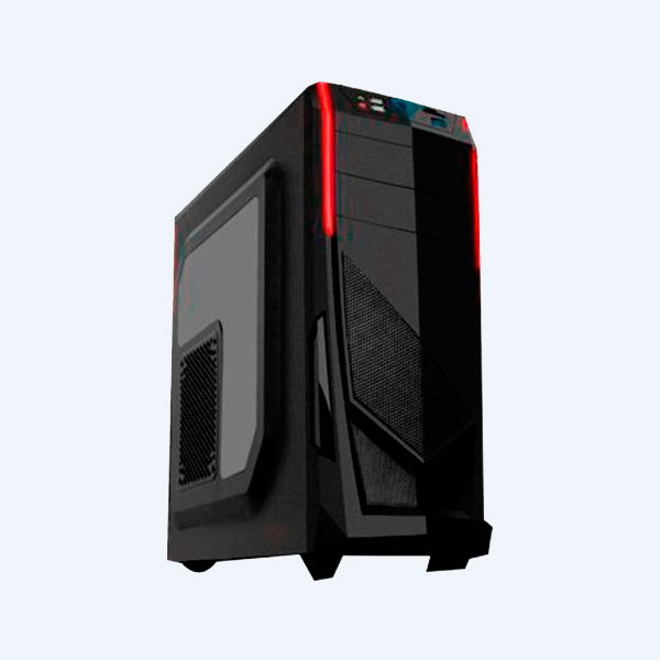 Gabinete para PC KME Eagle Warrior Gaming CG-06R0, Micro ATX/ATX,  Rojo