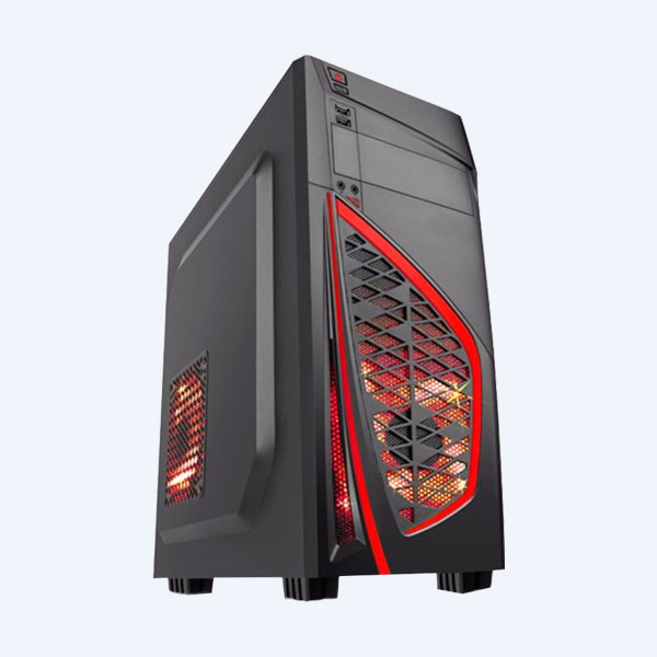 Gabinete para PC KME Eagle Warrior CG-08R0, ATX/Micro-ATX, Rojo