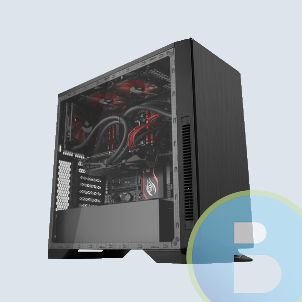CGROBOTM02H8REGW - Gabinete Eagle Warrior Robot M, Negro ATX/MicroATX/2 Ventilador superior, Color Rojo/Sin Fuente