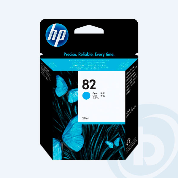 CH566A - Cartucho HP 82, Cyan, 28ml, para Designjet 500/510/800