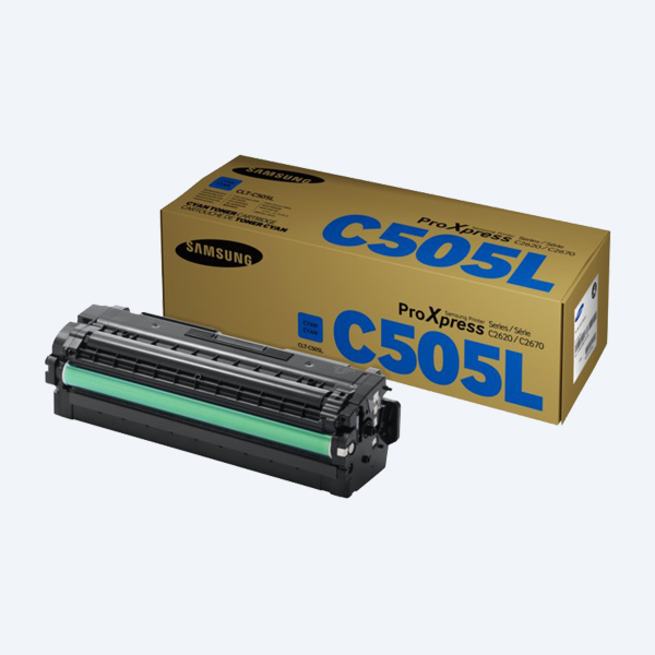 Tóner Samsung CLT-C505L, Cyan, 3500 Páginas, Rendimiento Estándar