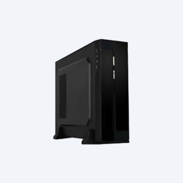 Gabinete para PC KME Slim Pixxo CM-01R2, MicroATX, 450W, Negro