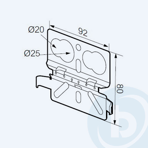CM585410 - Soporte de Piezas Cablofil SBDN, 1 Pieza
