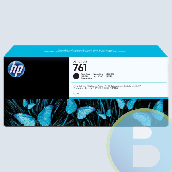 Cartucho HP 761, Negro Mate, 400 ML