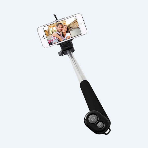 Selfie Stick Ginga Basic, Bluetooth, Compatible con Smartphones
