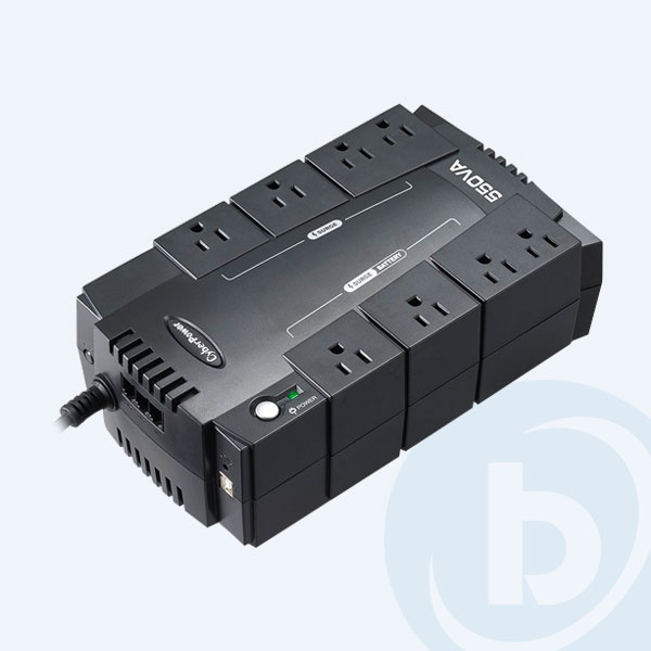 CP550SLG - No Break CyberPower Standby, 550VA, 330W, 8 Contactos, 8min