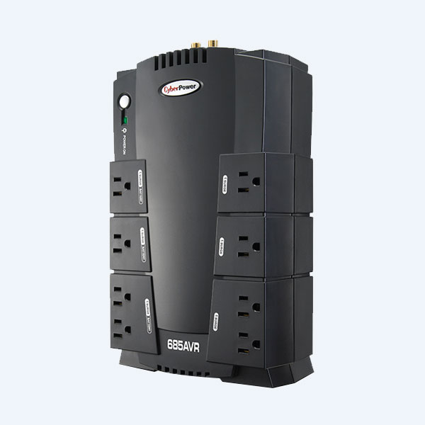 No Break Cyberpower AVR, 685VA, 390W, 8 Contactos, 10min, con Protección Telefónica