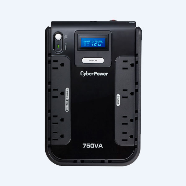 No Break CyberPower LCD CP750LCD, 750VA, 420W, 8 Contactos, 10min, Protección telefónica