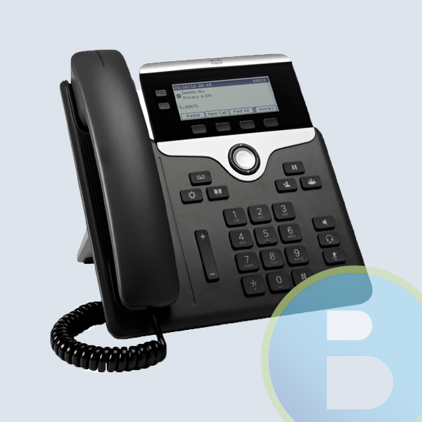 Cisco Teléfono IP con Pantalla 3.5'' 7821, Alámbrico, 2 Líneas, Altavoz, Negro/Plata