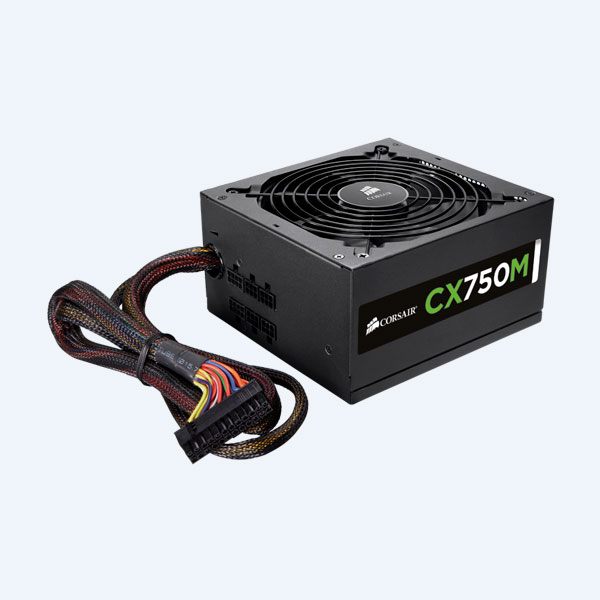 CX Series™ Modular CX750M – Fuente de alimentación de 750 Watt con certificación 80 PLUS® Bronze