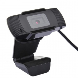 CAMARA WEB GHIA 720P / WEBCAM USB IDEAL PARA EQUIPOS DE ESCRITORIO / COLOR NEGRO / MICROFONO 3.5MM