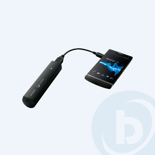 CP-V3/BC - Cargador Port&aacute;til Sony, Para SmartPhone, Negro