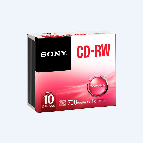 CD-RW Sony, 700MB, 4-10X, Individual