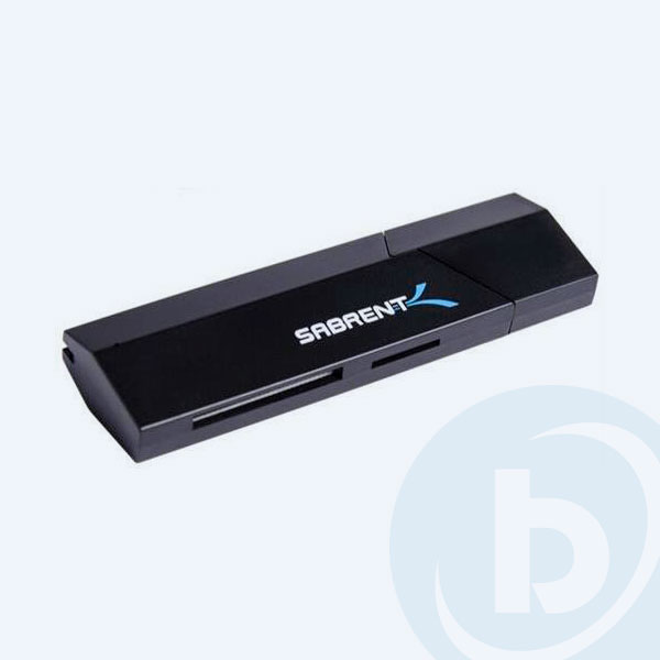 CR-UMSS - Lector de Memorias Externo Sabrent CR-UMSS, 2 Puertos USB 3.0