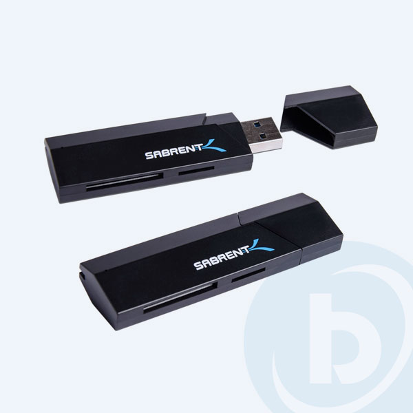 CR-UMSS - Lector de Memorias Externo Sabrent CR-UMSS, 2 Puertos USB 3.0