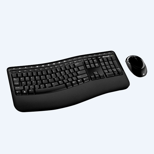 Combo Inalámbrico Microsoft Wireless 5000: Teclado y Mouse, Bluetrack