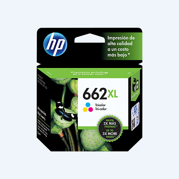 Cartucho HP 662XL, Tricolor, Alto rendimiento