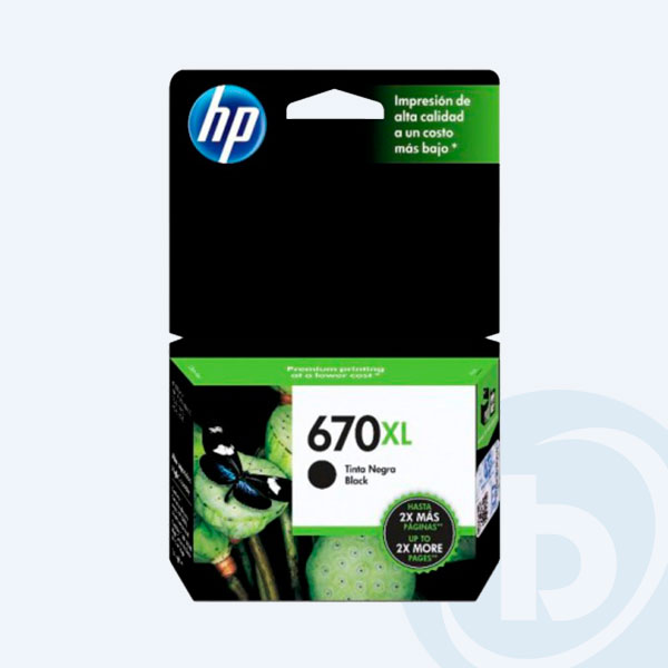 CZ117AL - Cartucho HP 670XL, Negro, 550 p&aacute;ginas, Alto Rendimiento