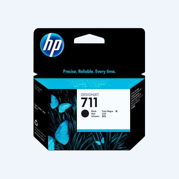 Cartucho HP 711, Negro, 80ml, Alto Rendimiento, para Designjet T120/T520