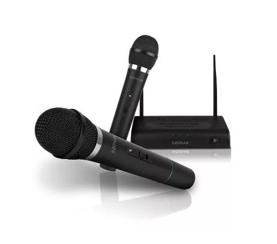 Microfonos Mitzu Karaoke Display Digital Alcance 50m 12-3002