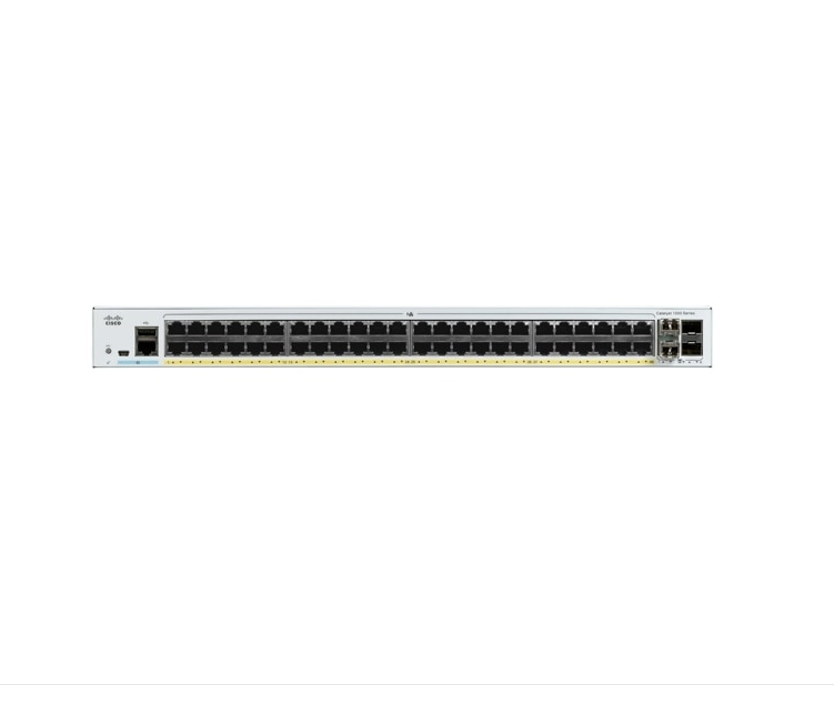 Switch Cisco Gigabit Ethernet Catalyst 1000, 48 Puertos 10/100/1000Mbps + 4 Puertos SFP, 104 Gbit/s, 15.360 Entradas - Gestionado