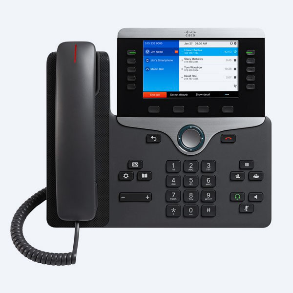 Teléfono IP Cisco 8851, Alámbrico, Pantalla 5