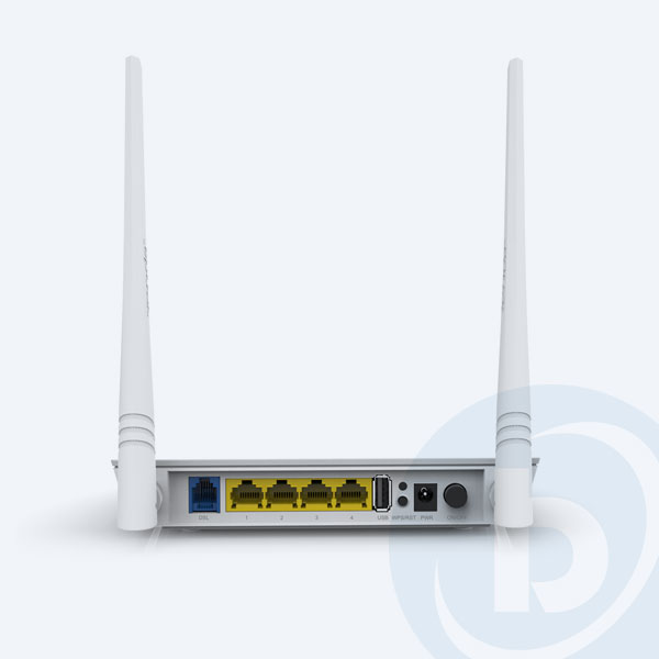 D301 - Router Inal&aacute;mbrico Tenda N300, 300 Mbps, M&oacute;dem ADSL2+
