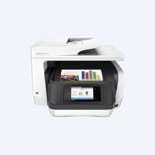 Multifuncional Inyección HP OfficeJet Pro 8720, 24ppm/20ppm, USB/Ethernet/WiFi/AirPrint/ePrint