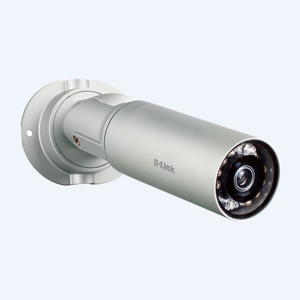 Camara de Vigilancia IP D-link DCS-7010L, para Exteriores Dia y Noche,tipo Bullet, Infrarojo, POE .