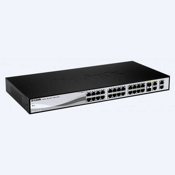 Switch D-Link, 24 Puertos PoE 10/100, 2 Puertos 10/100/1000, 2 Puertos Combo SFP