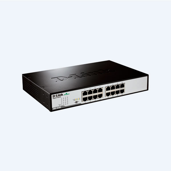 Switch D-LINK, 16 Puertos Gigabit 10/100/1000 Mbps