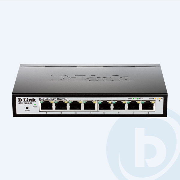 DGS-1100-08 - Switch D-link, 8 Puertos, 10/100 MBPS