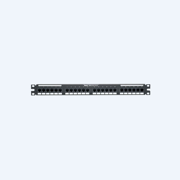 Panel de Parcheo Panduit 24 Puertos, Categoría 5e, 1RU, Rack, Negro