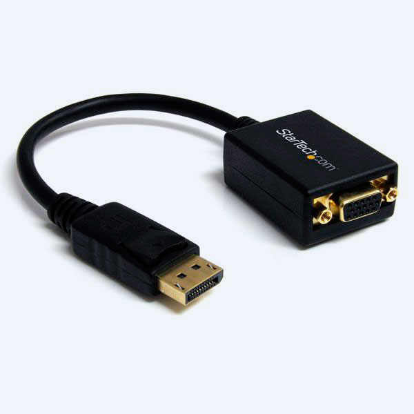 Adaptador Star Tech DP2VGA2, VGA Hembra a DisplayPort Macho, Negro