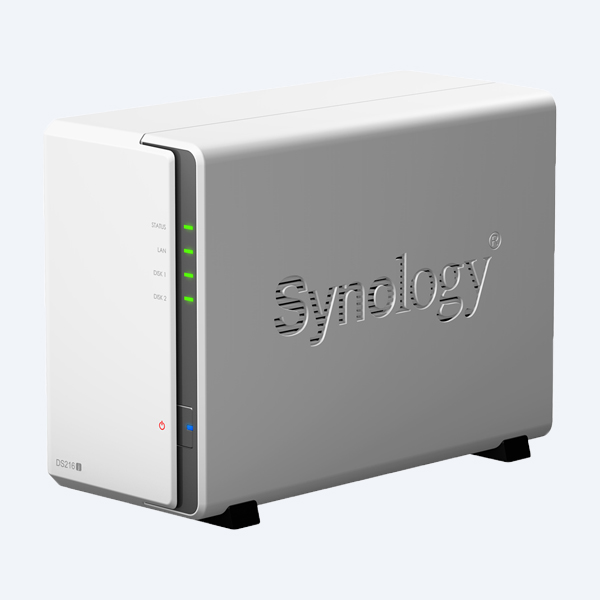 Servidor de almacenamiento NAS Synology DS216J, 2 Bahías, USB/LAN/SATA, Torre
