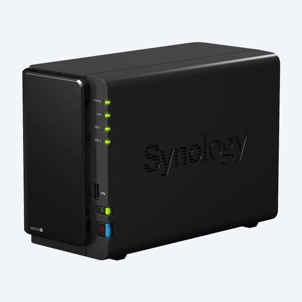 Servidor de almacenamiento NAS Synology DS216+, 2 Bahías, LAN/USB/SATA, Torre