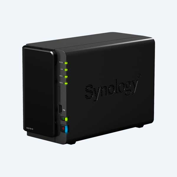 Servidor de almacenamiento NAS Synology DS216+II, 2 Bahías, USB/eSATA/RJ-45, Torre