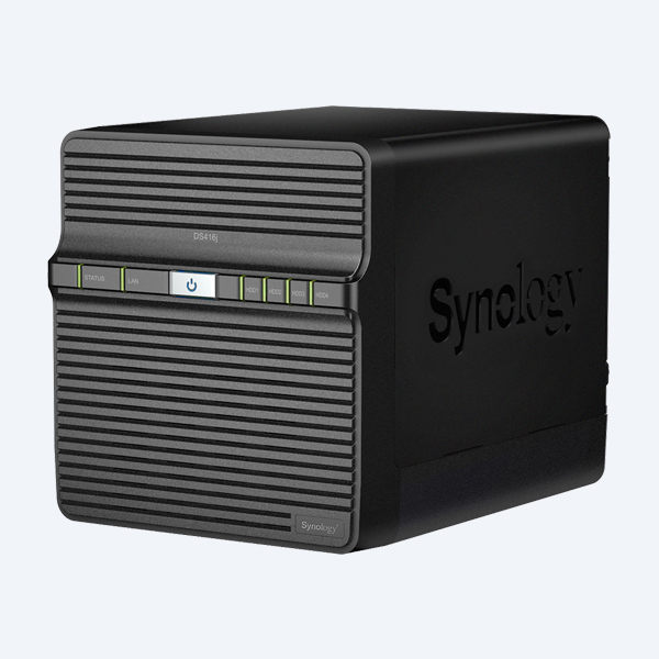 Servidor de almacenamiento NAS Synology DS416J, 4 Bahías, USB/LAN/SATA, Torre