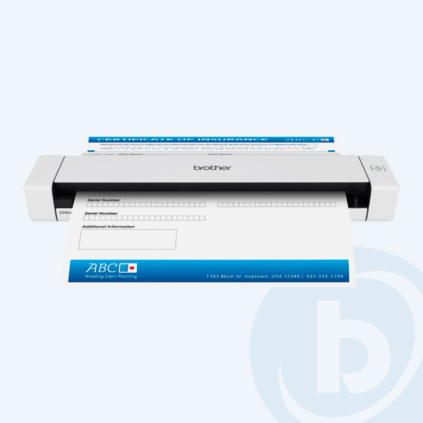 DS620 - Esc&aacute;ner Brother DSmobile 620, 8 ppm, USB, 600x600 dpi, D&uacute;plex