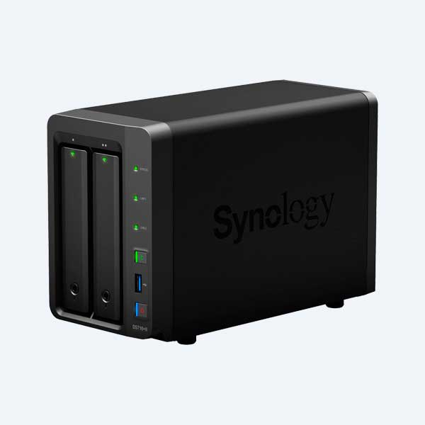 Servidor de almacenamiento NAS Synology DS716+II, 2 Bahías, USB/eSATA/RJ-45, Torre