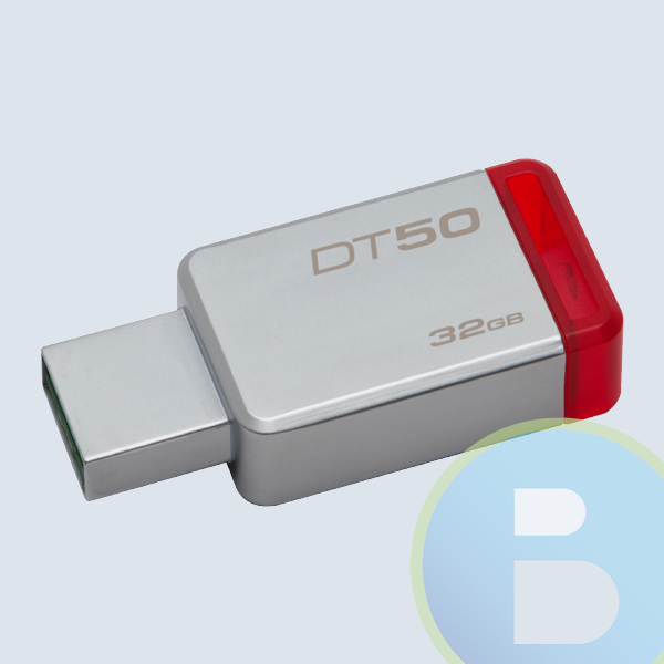 DT50/32GB - Memoria USB 3.0 KINGSTON, 32GB, USB 3.0, Rojo