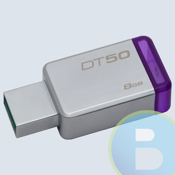 DT50/8GB - Memoria USB 3.0 KINGSTON, 8GB, USB 3.0, Morado