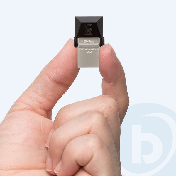 DTDUO3/16GB - Memoria USB Kingston DT MicroDuo USB 3.0, 16GB, Negro